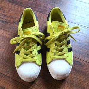 COOL NEON Green Adidas Sneakers